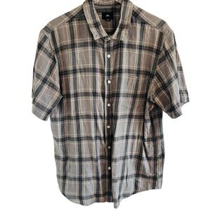 Obey Men's Plaid Short Sleeve Shirt